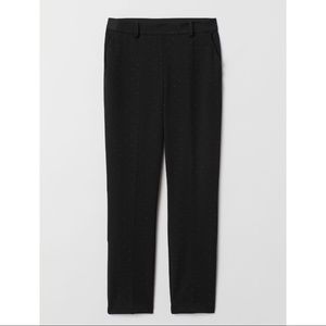 NWOT H&M black dotted pull-on slacks